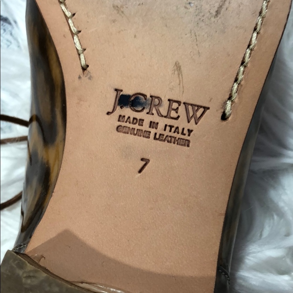 J. Crew Eddie Patent Leather Leopard Oxfords - Picture 11 of 11